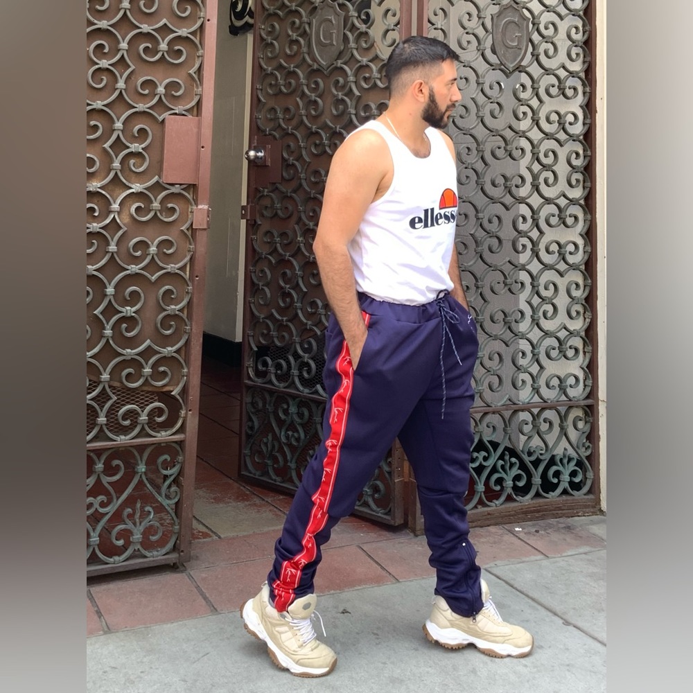 Men's Karl Kani Navy | Red | White Sweatpants